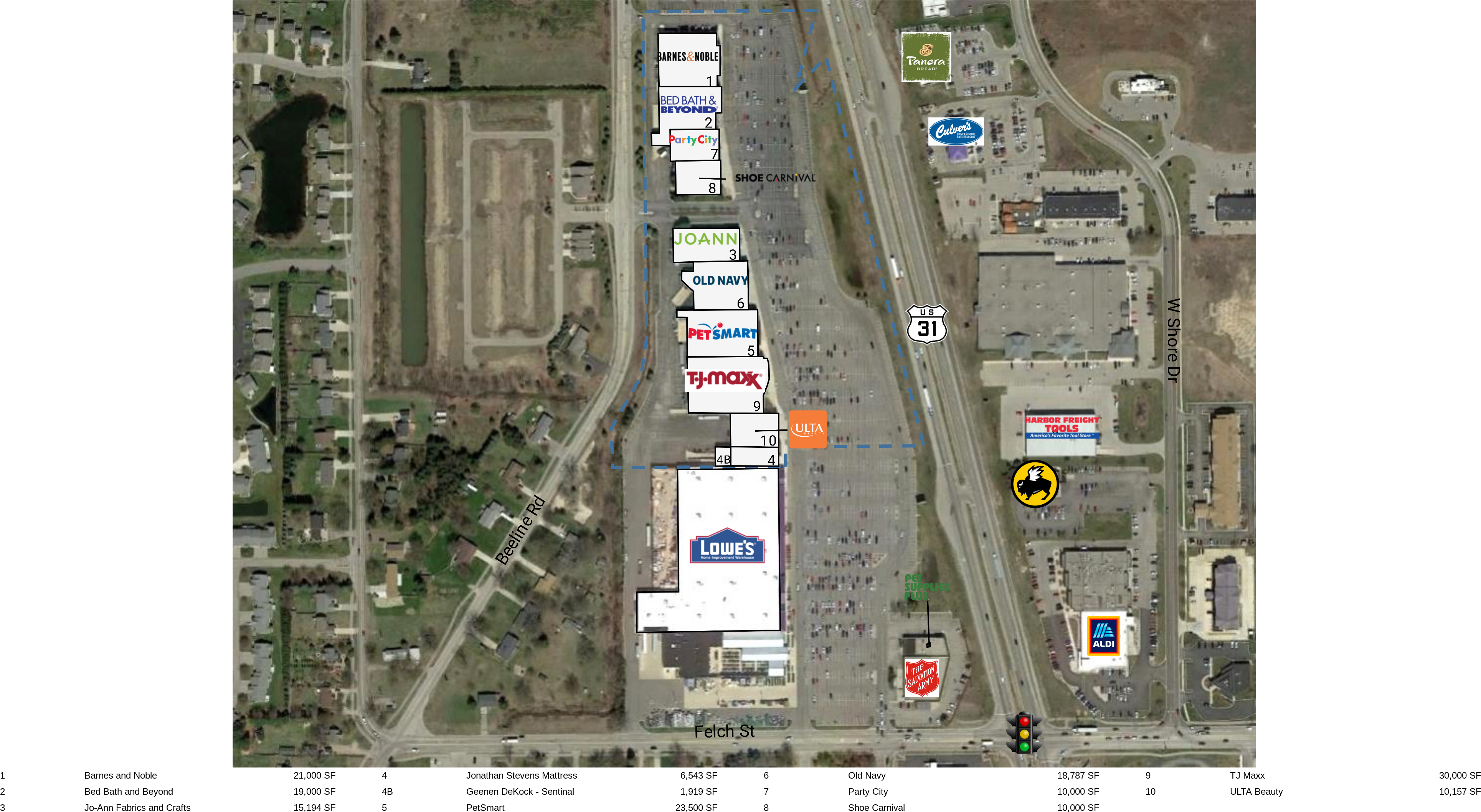Holland Mi Felch Street Shopping Center Retail Space Shopone Centers Reit