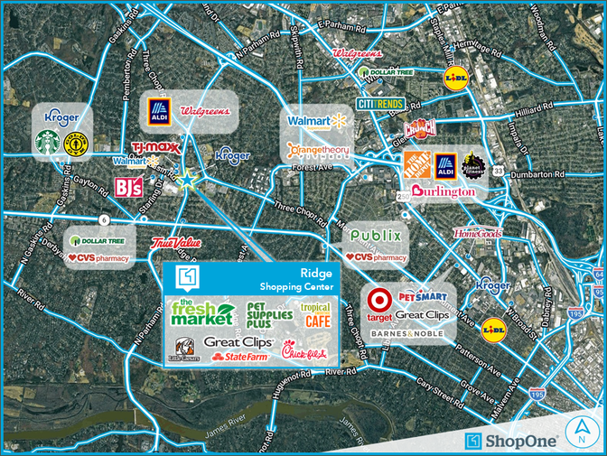                         	Ridge Shopping Center
                        